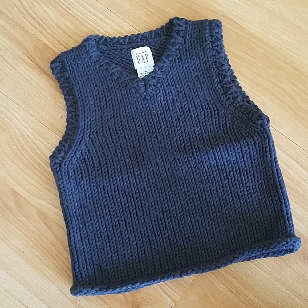 Navy Baby Boys Sweater Vest